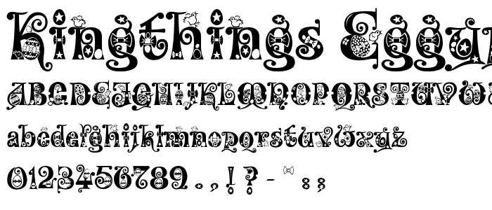 Kingthings Eggypeg font